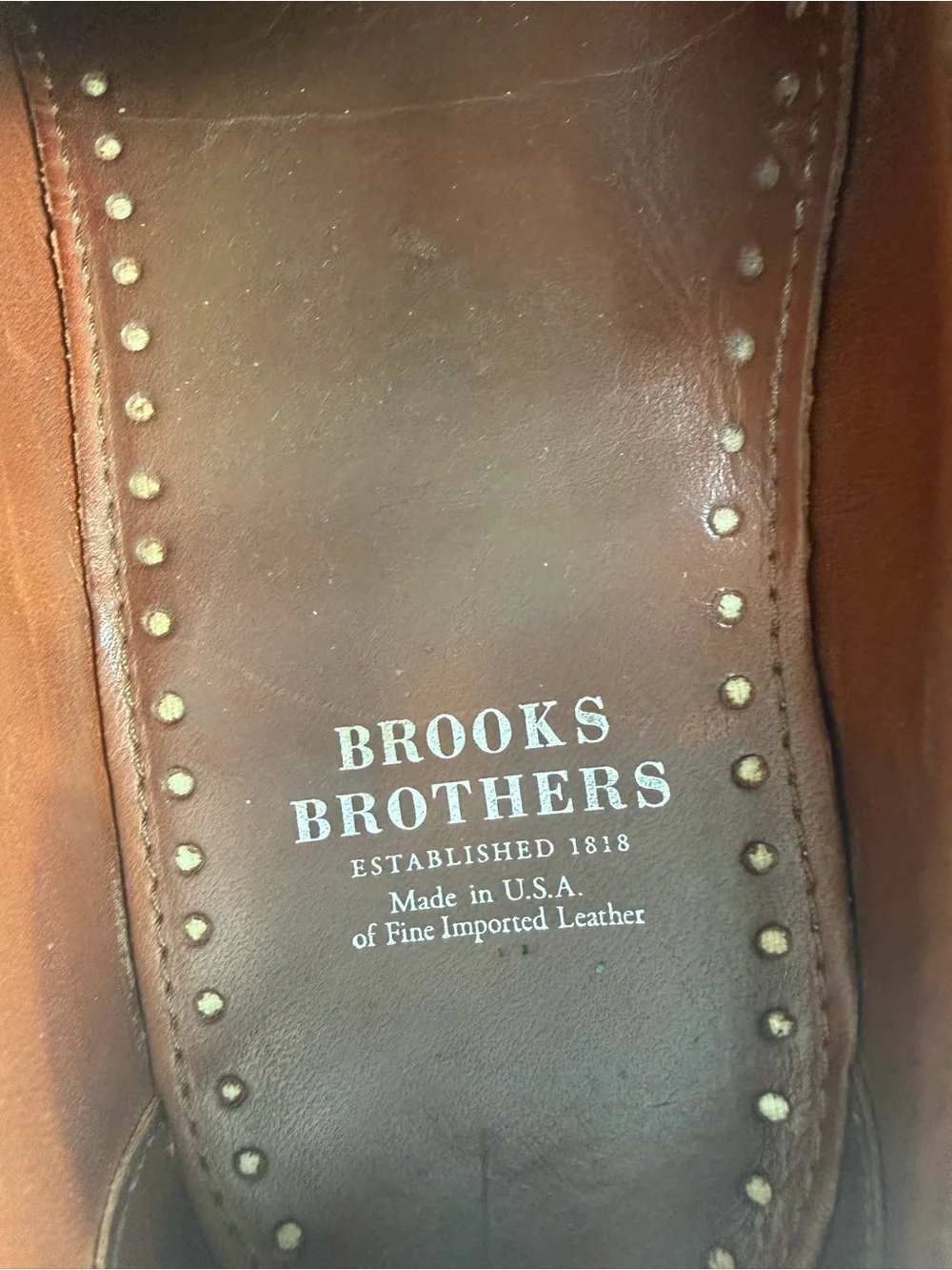 Brooks Brothers Brown Leather Penny Loafers Slip On Made in USA Men’s Size 9.5E